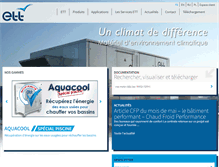 Tablet Screenshot of energie-transfert-thermique.fr